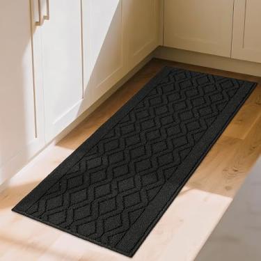 Imagem de COSY HOMEER - Tapetes e tapetes de cozinha 50,8 cm x 122 cm tapetes de cozinha antiderrapantes para piso absorvente lavável corredor de cozinha tapete de chão para pia, entrada, lavanderia