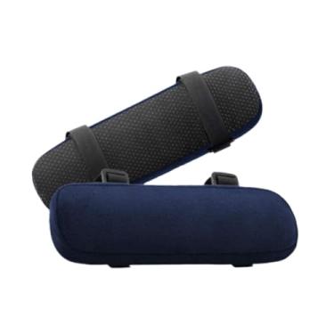 Imagem de MERIGLARE Almofadas de apoio de braço, espuma viscoelástica, ergonômica, removível, almofada de cotovelo, capas de apoio de braço para cadeira de jogos, cadeira, Verde