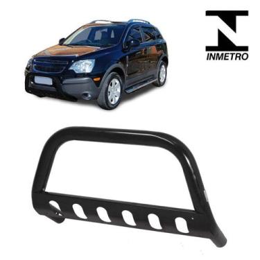 Imagem de Parachoque Quebra Mato Captiva 2008 2009 2010 C Chapa Preto - CCF