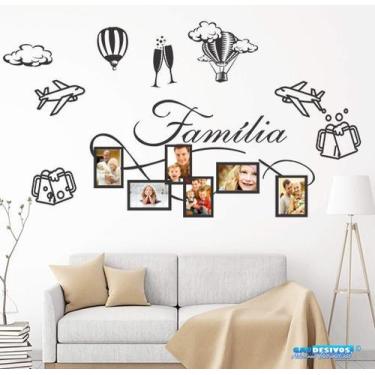 Imagem de Adesivo Decorativo de Sala, Quarto, Porta Retrato Com Balões, Aviões, 