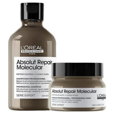 Imagem de Kit LOréal Professionnel Absolut Repair Molecular Shampoo 300ml + Másc