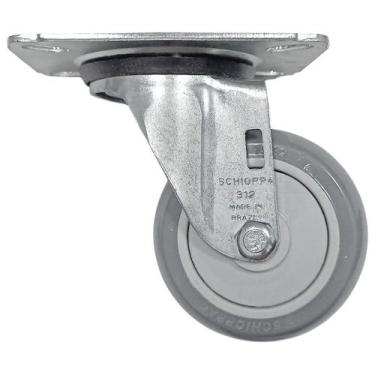 Imagem de Rodízio Champion 312 Placa Giratória com Rolamento GL 312 BPE - SCHIOP