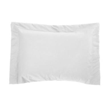 Imagem de Porta Travesseiro 150 fios Bell Branco Vilela Enxovais 1 peça, Branco