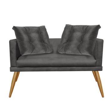 Imagem de Namoradeira Sofá Recamier Lucia Confort Com Almofada Sala Recepção Esc