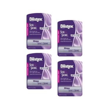 Imagem de Hidratante labial Blistex Silk & Shine, 3,7 ml, pacote com 4