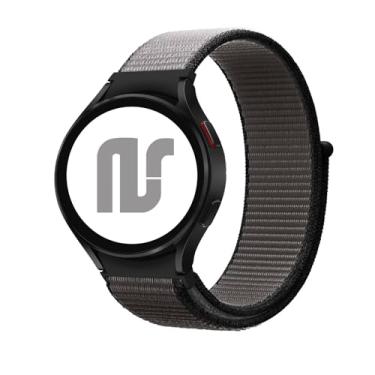 Imagem de Pulseira NSmart em nylon compativel com Galaxy Watch 6 - Galaxy Watch 6 Classic - Galaxy Watch 5 - Galaxy Watch 5 Pro - Galaxy Watch 4 Classic (Único, Cinza Anchor)