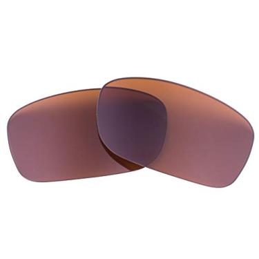 Imagem de LenzFlip Lentes de reposição compatíveis com óculos de sol Oakley Fives Squared - Fabricado nos EUA: Várias opções, Marrom polarizado, 54