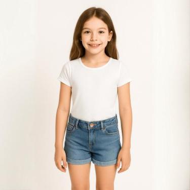 Imagem de Body Infantil Branco Suplex Grosso 320g  Confortável, Manga Curta (Tam