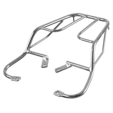 Imagem de Bagageiro Sansão Cromo Forte Moto Cbx 250 Twister Suporte Baú Bauleto,