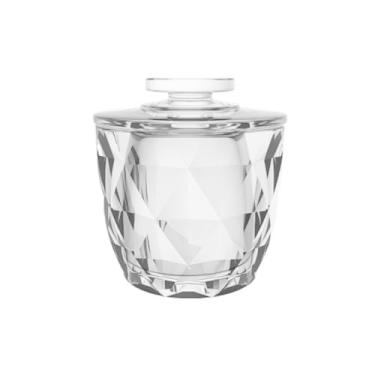 Imagem de Manteigueira Francesa de Vidro Diamond 150ml com Tampa – Elegante, Resistente e Ideal para Mesa Posta