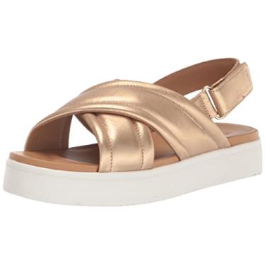 Imagem de UGG Sandália feminina Zayne Slingback, Ouro metálico, 11