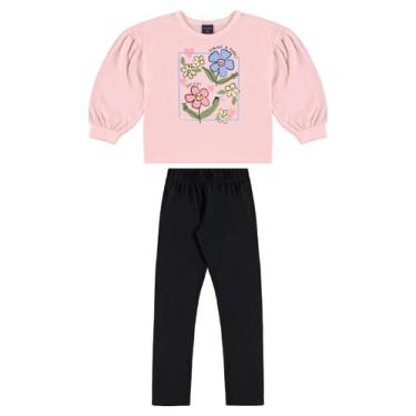 Imagem de Conjunto Blusão e Calça Legging Guloseima, Rosa, 1