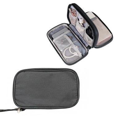 Imagem de Bolsa Organizadora Cabos Fios Eletrônicos Estojo Case Bag Preto