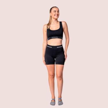Imagem de Shorts Feminino Speedo Treino Canelado Com Elastano, Preto, M
