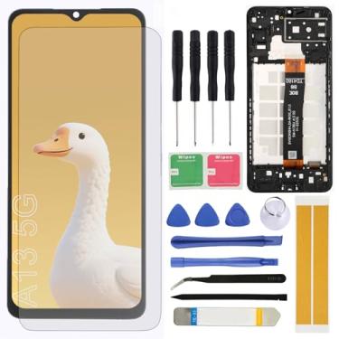 Imagem de Tela LCD de substituição para Samsung Galaxy A13 5G S136dl A136a A136w 16.5 cm Display LCD Touch Screen Digitalizador com moldura de ferramentas