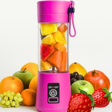 Imagem de Mini Liquidificador Portátil USB – Mixer Elétrico Recarregável para Suco, Shake, Vitamina e Smoothie | Juice Cup Sem Fio (Cores Sortidas)