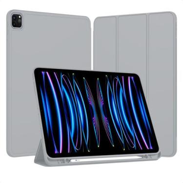 Imagem de Capa para iPad Pro 11 2ª 3ª 4ª Geração Smart Case Porta Caneta Anti Im