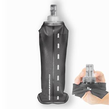 Imagem de RaveRunner Garrafa de água macia dobrável para coletes de hidratação e mochilas de corrida 500 ml