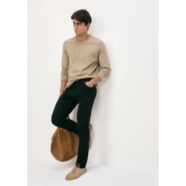 Imagem de Calça Jeans Masculina Slim Soft Touch - Hering, 046, Preto