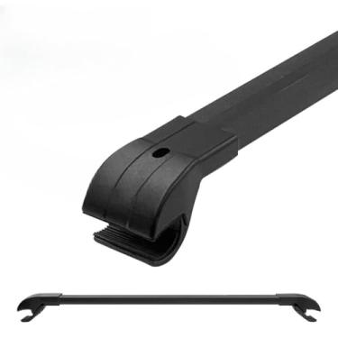 Imagem de Travessa Suporte Para Teto 100% Em Alumínio + Bagageiro Gradeado Maleiro 100% Em Aço(Preto,T6)