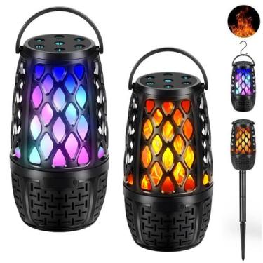 Imagem de Alto-falantes externos Ulinkbee Colorful LED Flame Bluetooth 5.3