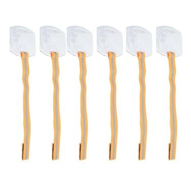 Imagem de Braço Badge Holder Impermeável Ajustável Reflexivo Transparente Armband ID Card Holder Orange Strap 6pcs para Office Factory Escola