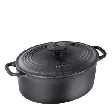 Imagem de Caçarola Ferro Oval 2,5 Lts Forno Holandês C/Tampa Santana