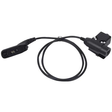 Imagem de Pdflie Tactical U94 Ptt Compatível Com Motorola Apx 6000 7000 8000 Xpr 6550 7550 6350 7550E 6550E (Preto, Fio Civil)