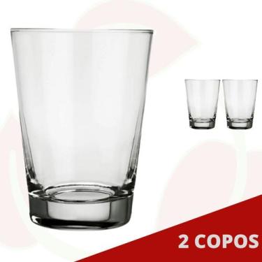 Imagem de 2 Copo de Vidro Caldereta 350ML Nadir Cerveja Drinks Bar Amigos - NADI