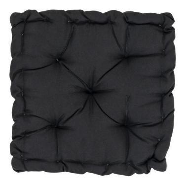 Imagem de Almofada Futon Oxford 40X40Cm Alta Sofisticação - Preto - Inspire