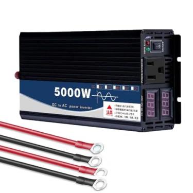 Imagem de 2500W 12V 24V 48V 60V 72V Inversor de onda senoidal pura, para inversor de potência do conversor AC 110V/220V com exibição de LCD 5000W Pico de potência adequada para RV, acampamento,24V to 110V