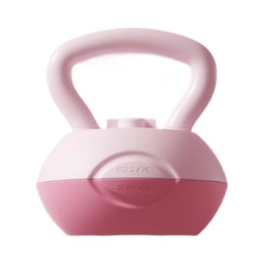 Imagem de UGPLM Kettlebell esportivo com peso ajustável de 2 a 4 kg, antiderrapante, para treinamento de glúteos femininos, equipamento fitness, Rosa