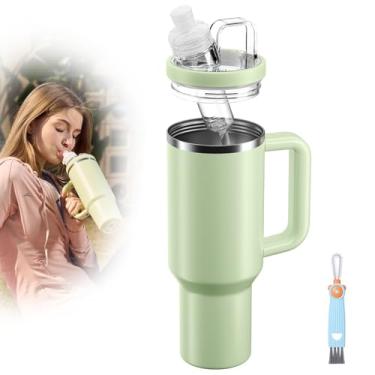 Imagem de Tampa à prova de vazamento para Stanley | Adaptador de copo para cartuchos de sabor, adequado para Stanley Quencher de substituição de tampa de garrafa de água de 850 g e 590 ml, adaptador de