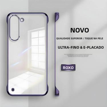 Imagem de Capa Dura Ultra Fina Transparente Sem Moldura Para Samsung S25 S24 S23