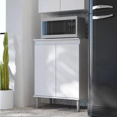 Imagem de Balcão Micro Ondas Iana branco - Mais de Casa