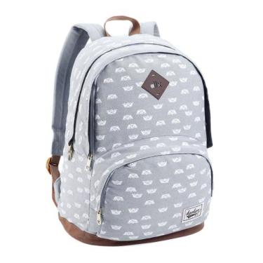 Imagem de Mochila Feminina Faculdade Trabalho Material Tipo Jeans Moda - Denlex