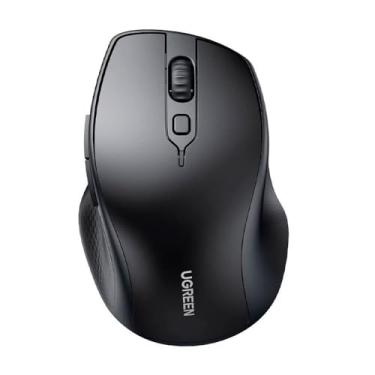Imagem de Mouse Bluetooth Sem Fio Sensor 4000dpi 2,4G Design Compacto e Ergonômico Alta Performance Conexão Compatível com Diversos Dispositivos Ideal para Trabalho, Jogos e Lazer