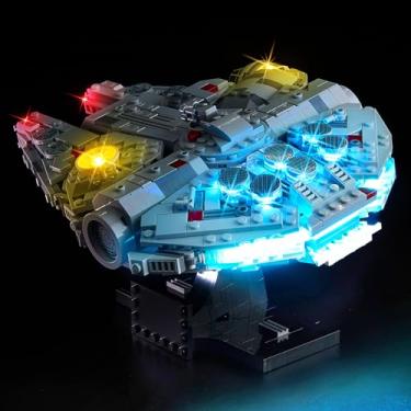 Imagem de BrickSoul LED Light Up Kit Compatible with Lego Millennium Falcon A New Hope 25th Anniversary Sets for Adults, Lights Accessories for Star Wars 75375, Lights Only, Model Not Included, Classic Version