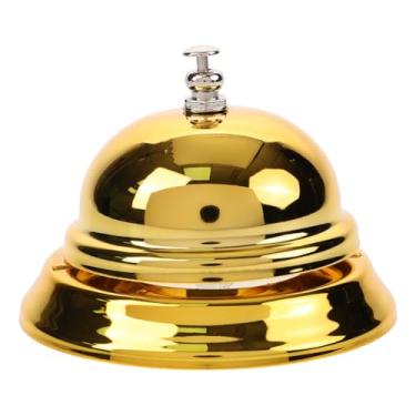 Imagem de DOITOOL Gold Call Bell – Campainha dourada de serviço de mesa de 8,99 cm para ligar para atendimento ao cliente para restaurante, quarto de hotel, cozinha, jantar e jogos