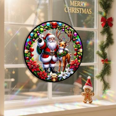 Imagem de Apanhadores de sol, janela interna, apanhador de sol de acrílico arco-íris, decoração para pendurar na janela, para sala de estar, quarto, verão, casa, varanda, ornamentos, decoração