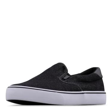 Imagem de Lugz Tênis masculino da moda Clipper, Jeans preto/branco, 6.5 Wide