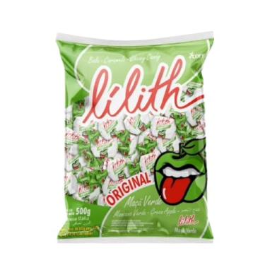Imagem de Bala Lilith Pacote 500g Sabores: Framboesa, Maçã, Sortida (500g, Maçã Verde)
