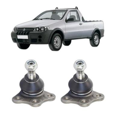 Imagem de Kit 2 Pivô Bandeja Dianteira Fiat Strada 2004 2005 2006 2007