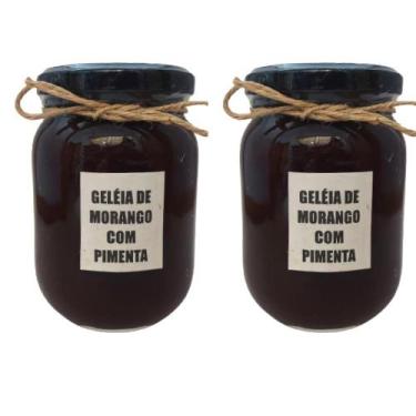 Imagem de Kit com 2 Geleia Extra de Morango com Pimenta - 320g - Fazenda Sonnenh