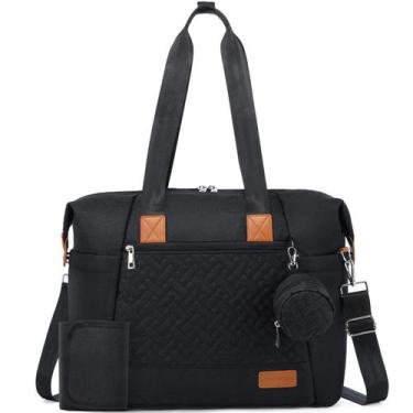 Imagem de Sacola de fraldas LOVEVOOK grande à prova d'água com trocador