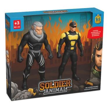 Imagem de Kit Brinquedo Infantil Super Herói Animal War - Genérica