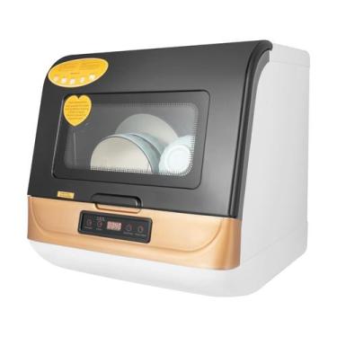 Imagem de Máquina de lavar louça portátil QUEWATSA Air-Dry 6L Tanque de água 120