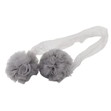 Imagem de HEEPDD Decoração de Cama de Bola de Flor, Cama de bebê Rede de bebê Pendurar Acessórios de Berço de Flor de Decoração de Parede para Crianças Nan Nan (Cinza)