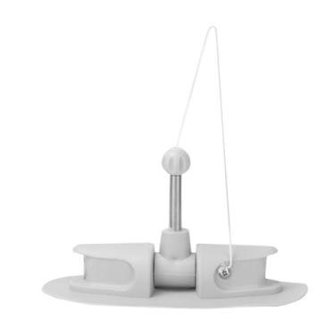 Imagem de Chiffonade Suporte de remo de barco de PVC cinza, acessório de montagem de gancho de remo de ajuste universal, fácil instalação, suporte de pá, equipamento de iate