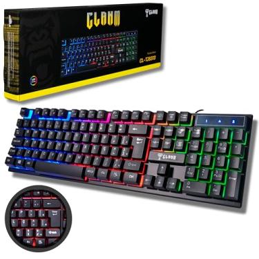 Imagem de Teclado Gamer RGB LED Rainbow MTS • Membrana • Anti-Ghosting • ABNT-2 • USB-A • Multimídia FN 12 Teclas • Ideal para Jogos e Digitação • Setup Gamer • Elegante • Premium